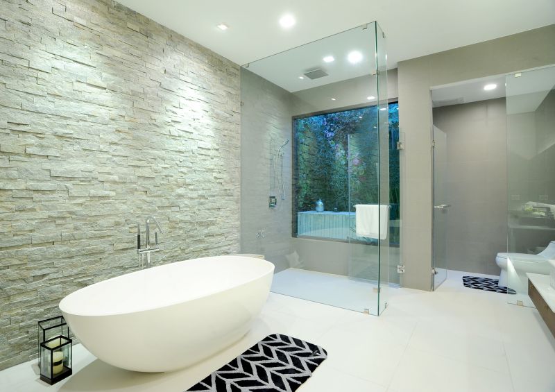 Elegant Bathroom with Natural Stone Accents