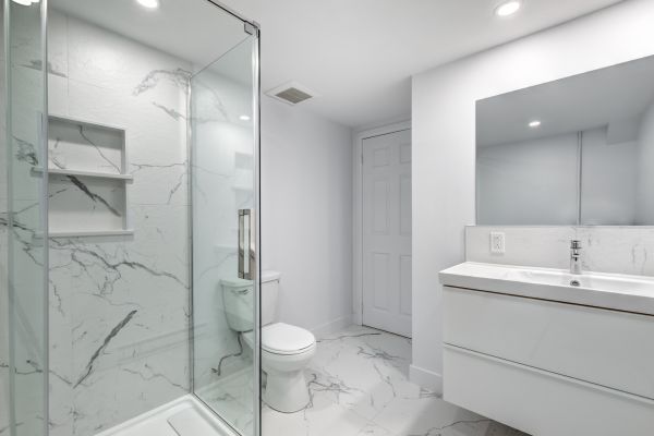Basement Bathroom Installation in Durham